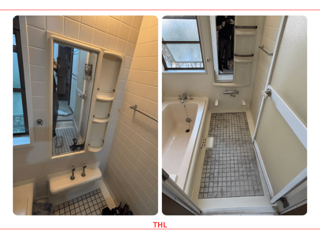 阿見町  浴室改修工事（浴室内洗面・床改修）