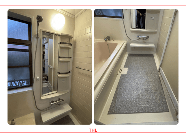 阿見町  浴室改修工事（浴室内洗面・床改修）