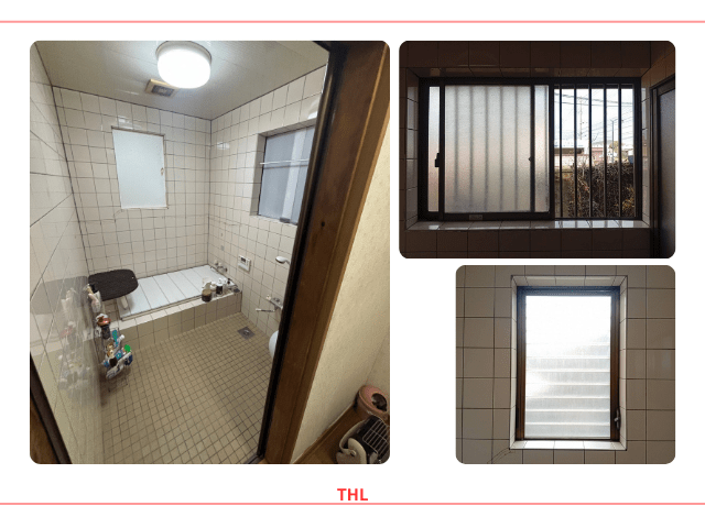 石岡市　浴室リフォーム｜在来浴室の寒さ対策（窓交換・パネル・床シート施工）